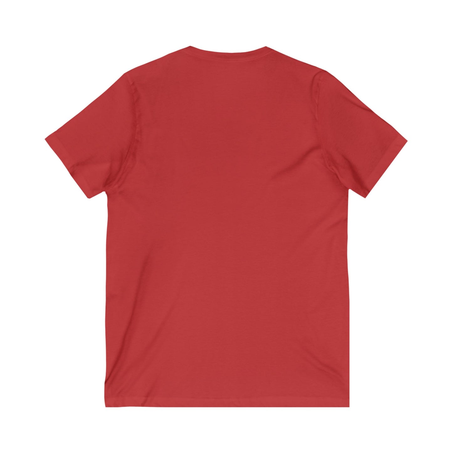 Unisex Jersey Short Sleeve V-Neck Tee, Piano Art, Music, Happy