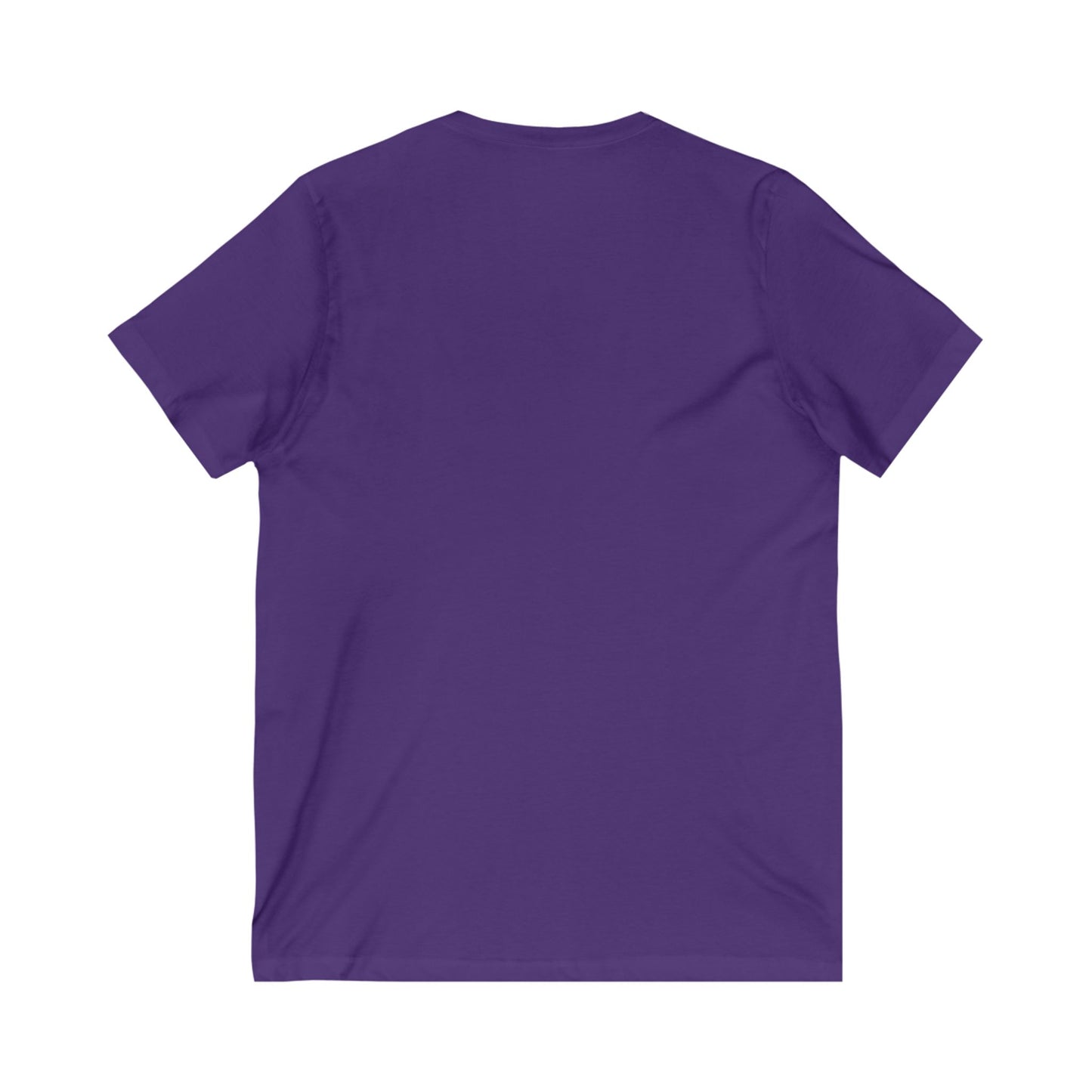 Unisex Jersey Short Sleeve V-Neck Tee, Piano Art, Music, Happy