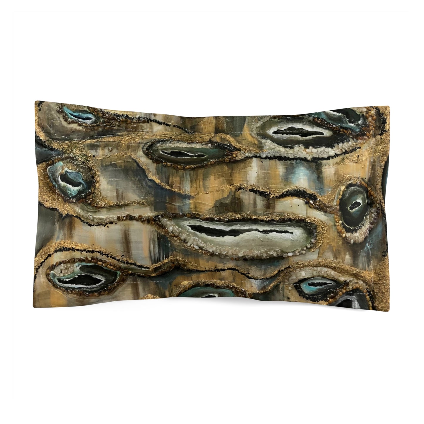 Microfiber Pillow Sham, Earth Tones, Creek Bed, Life on the Bayou Collection