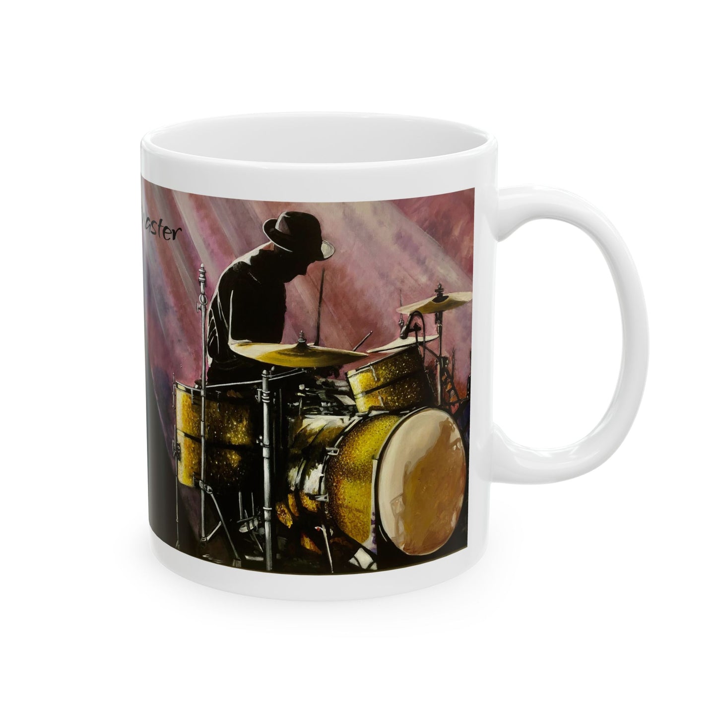 Ceramic Mug, (11oz, 15oz), Drummer, Rhythm Master, Soul Music Collection