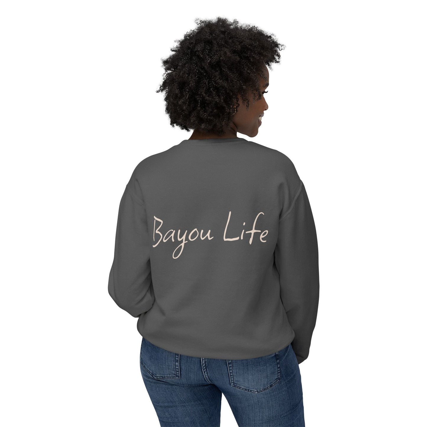 Unisex Lightweight Crewneck Sweatshirt, Life on the Bayou