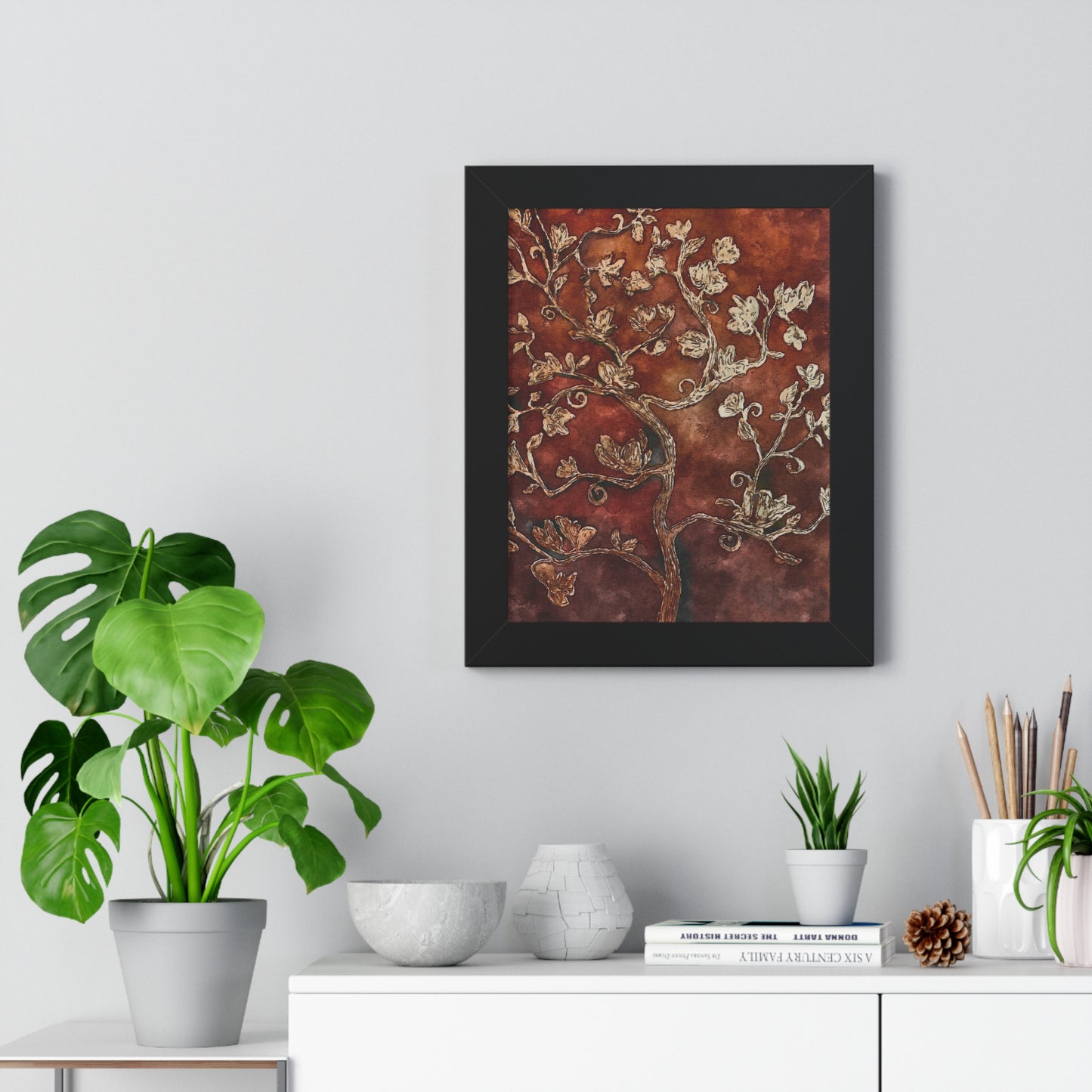 Framed Vertical Poster, Tree of Life, FrediFreds Home Collection