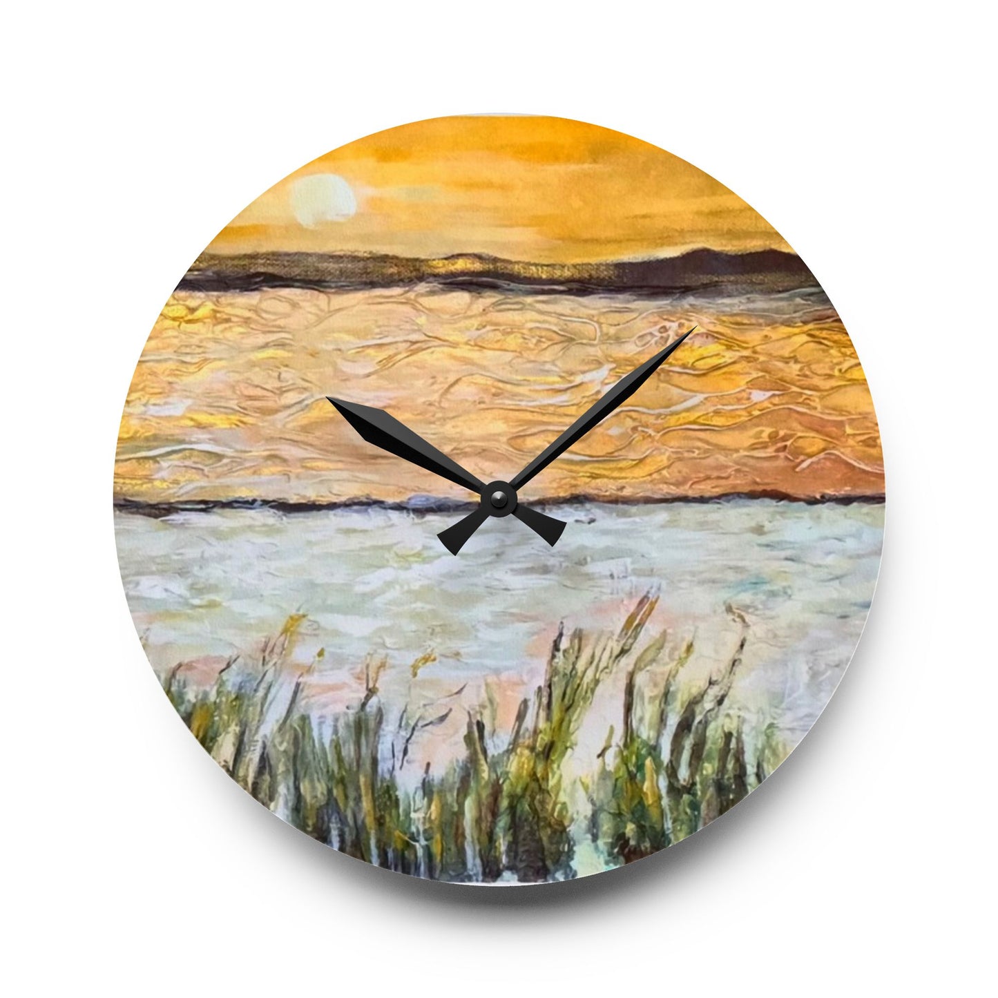 Acrylic Wall Clock, Paradise at Navarre, Beachwalker Club Collection