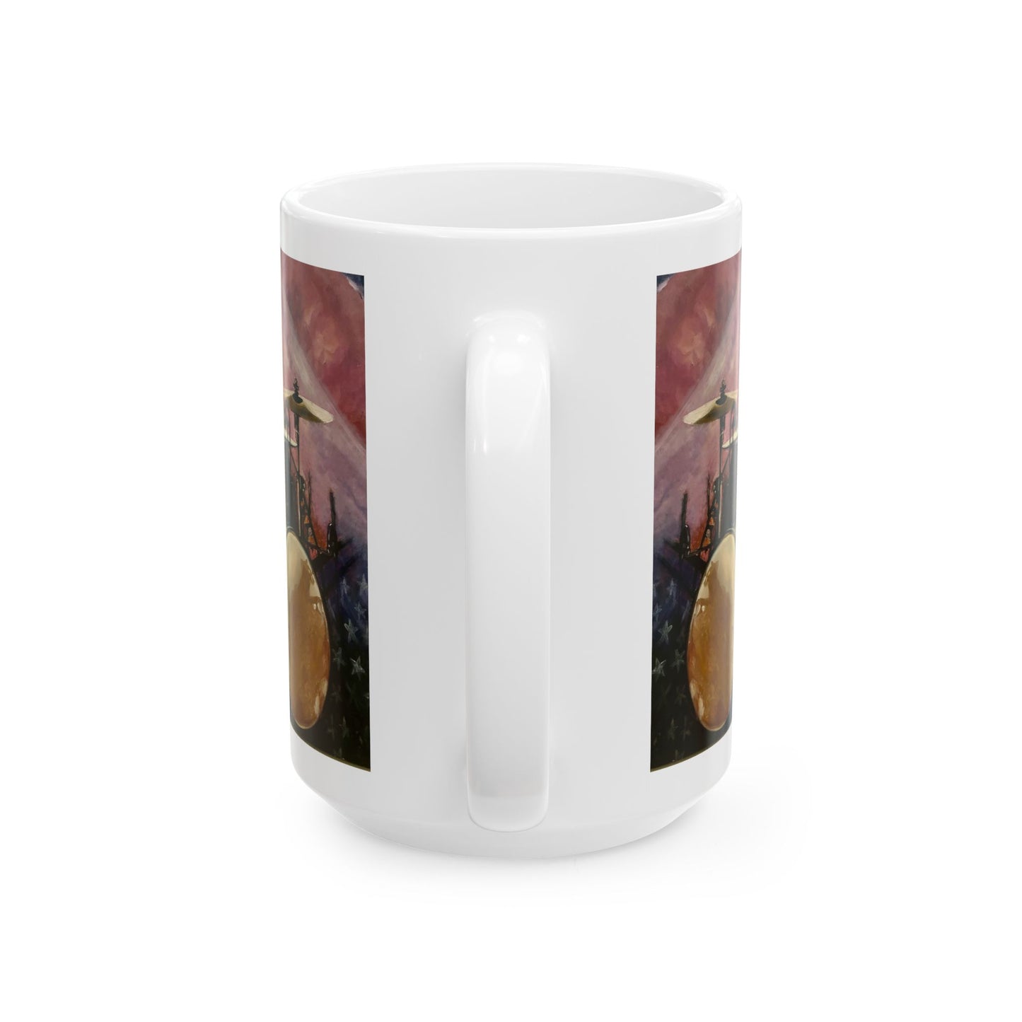 Ceramic Mug, (11oz, 15oz), Drummer, Rhythm Master, Soul Music Collection