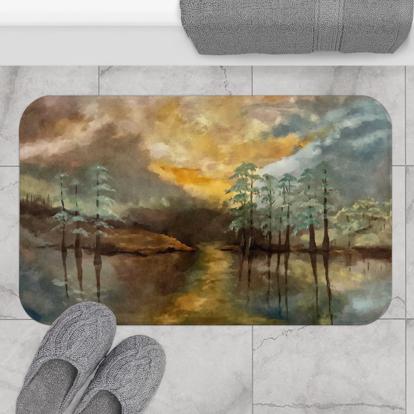 Bath Mat, Moon Lake, FrediFreds Home Collection