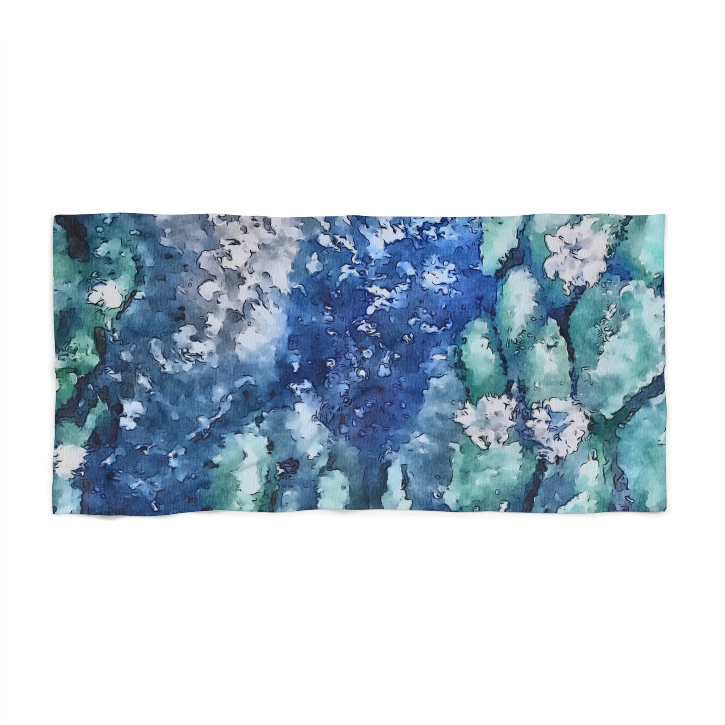 Beach Towel, Water Lilies, FrediFreds Home Collection