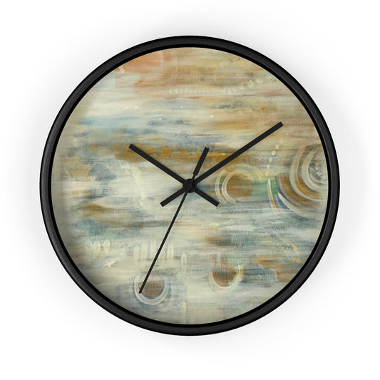 Wall Clock, Abstract Neutrals, FrediFreds Home Collection