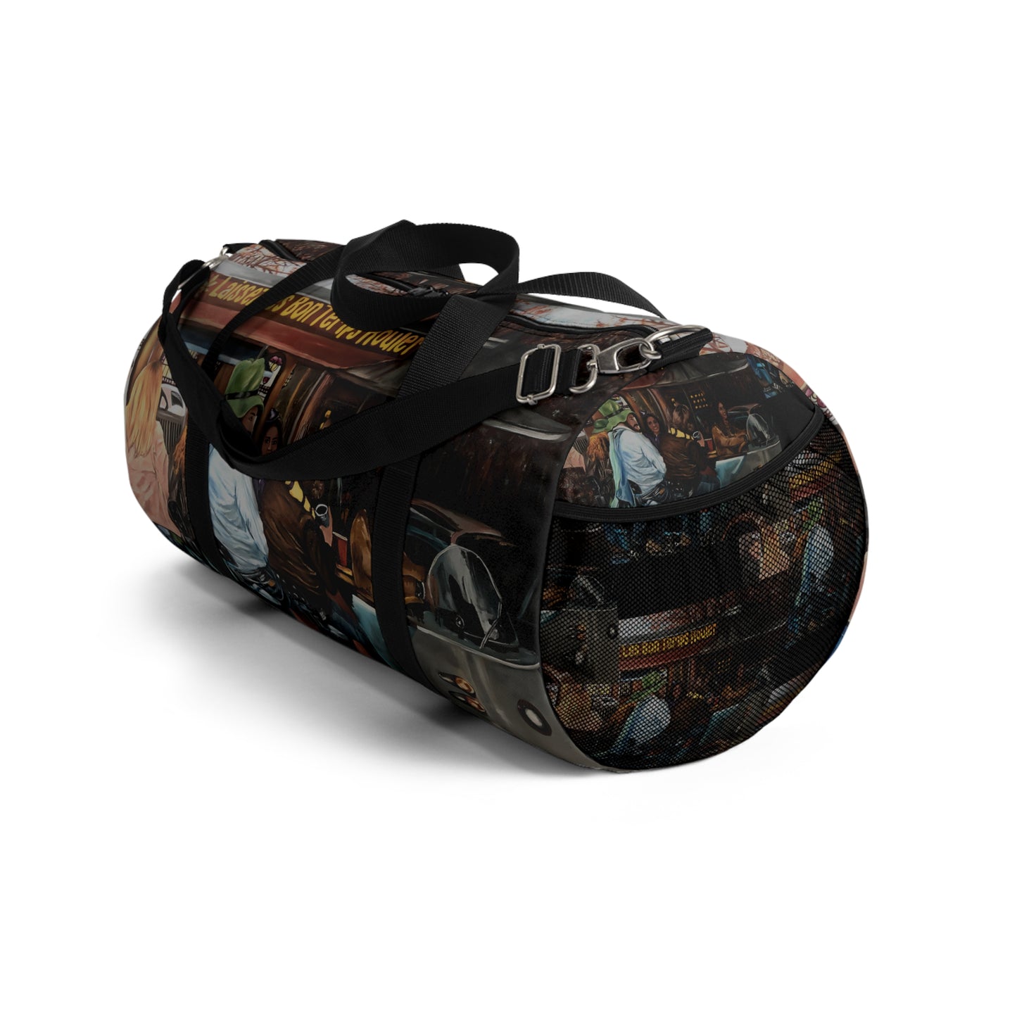 Duffel Bag With Print Design "Let the Good Times Roll"