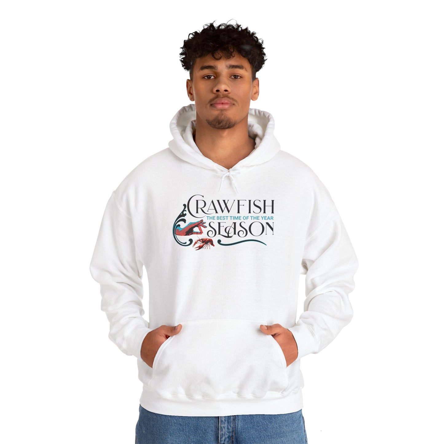 Unisex Heavy Blend™ Hooded Sweatshirt, Crawfish Season, Life on the Bayou Sweatshirt