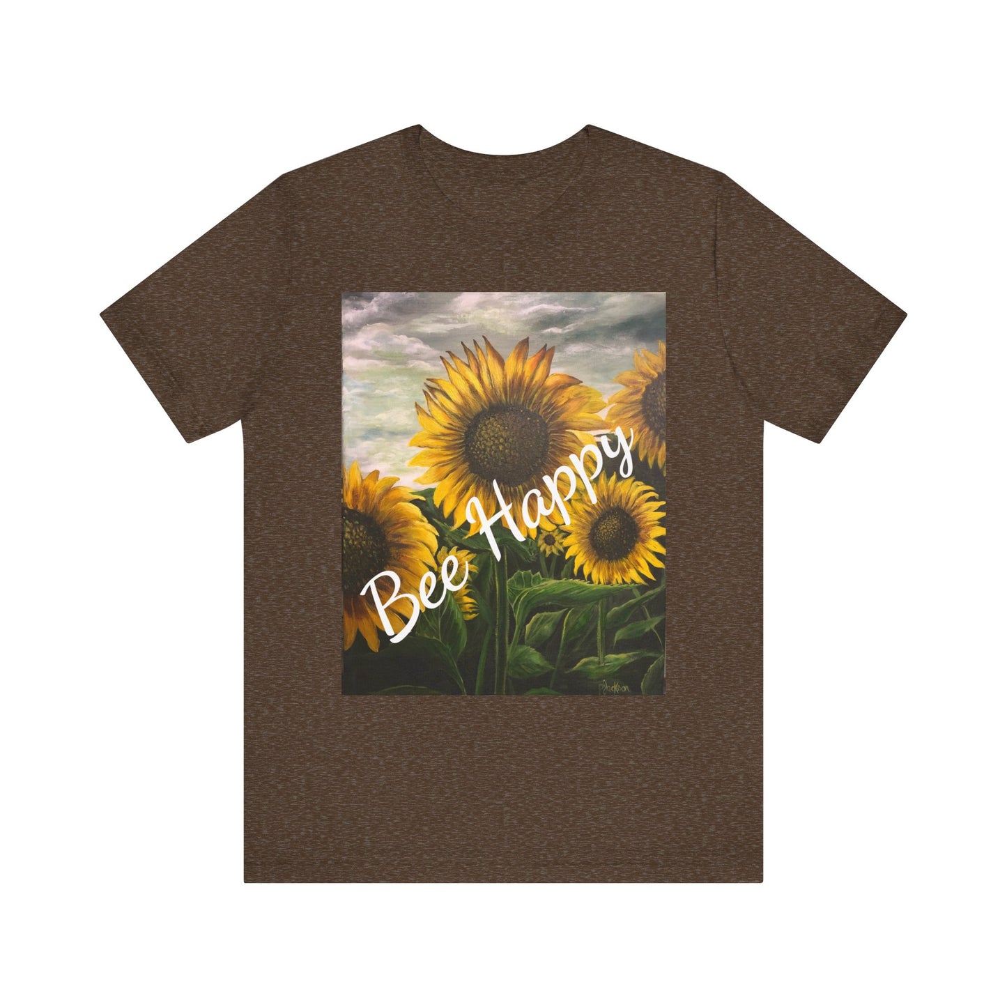 Unisex Jersey Short Sleeve Tee, Sunflowers, FrediFreds Home Collection