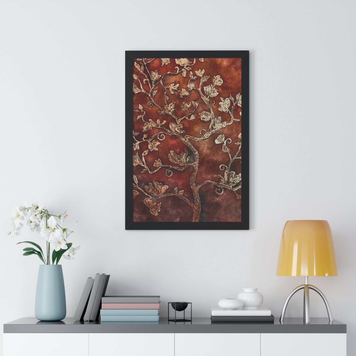 Framed Vertical Poster, Tree of Life, FrediFreds Home Collection