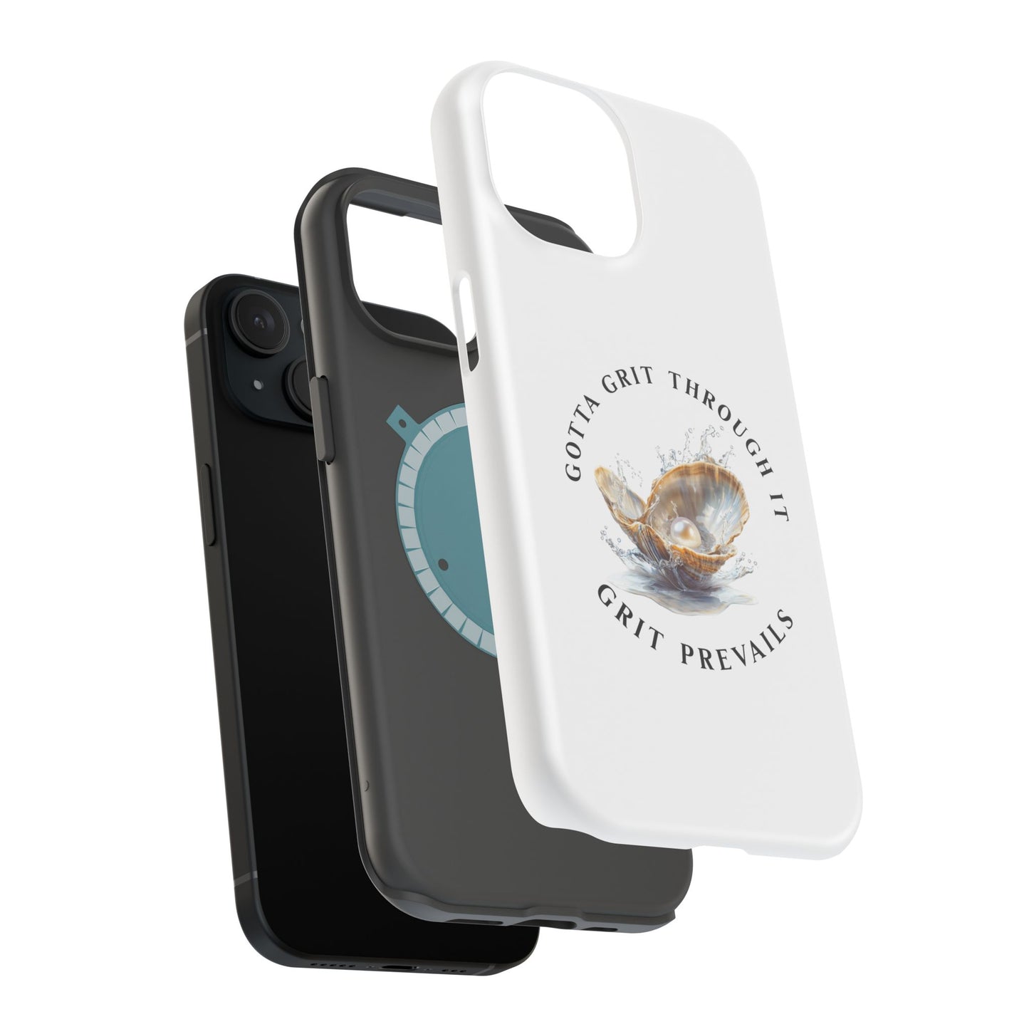 Magnetic Tough Cases for Cell Phone, "Grit Prevails", Gotta Grit Through It