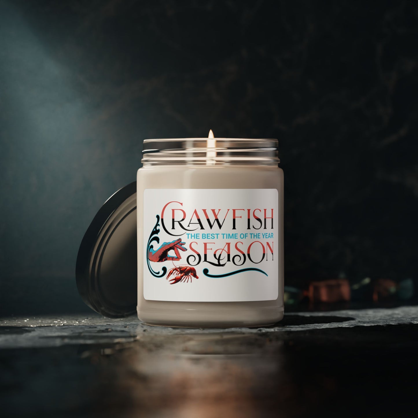 Scented Soy Candle, 9oz, The Best Time of the Year, Crawfish Season