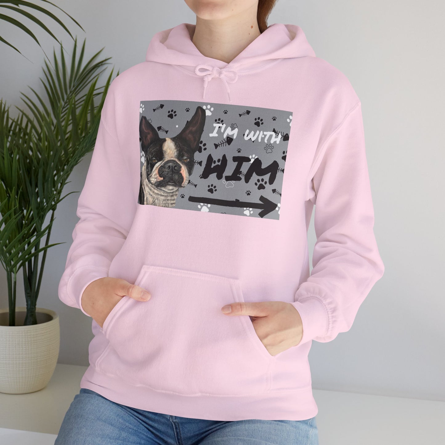 Unisex Heavy Blend™  Friendship Hooded Sweatshirt,   I'm Vibing with Them, Max Loves Pookie Collection