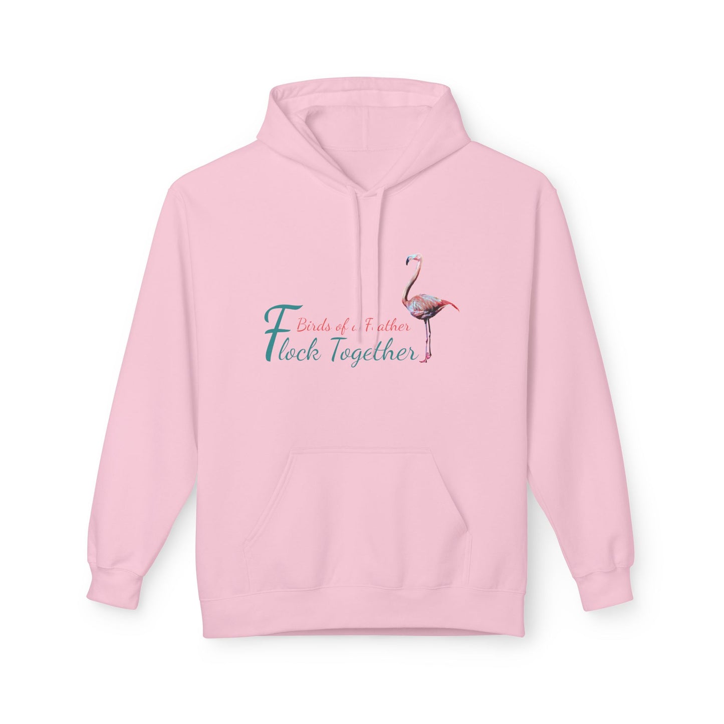 Unisex Midweight Softstyle Fleece Hoodie, "Birds of a Feather Flock Together", Beachwalker Club Collection