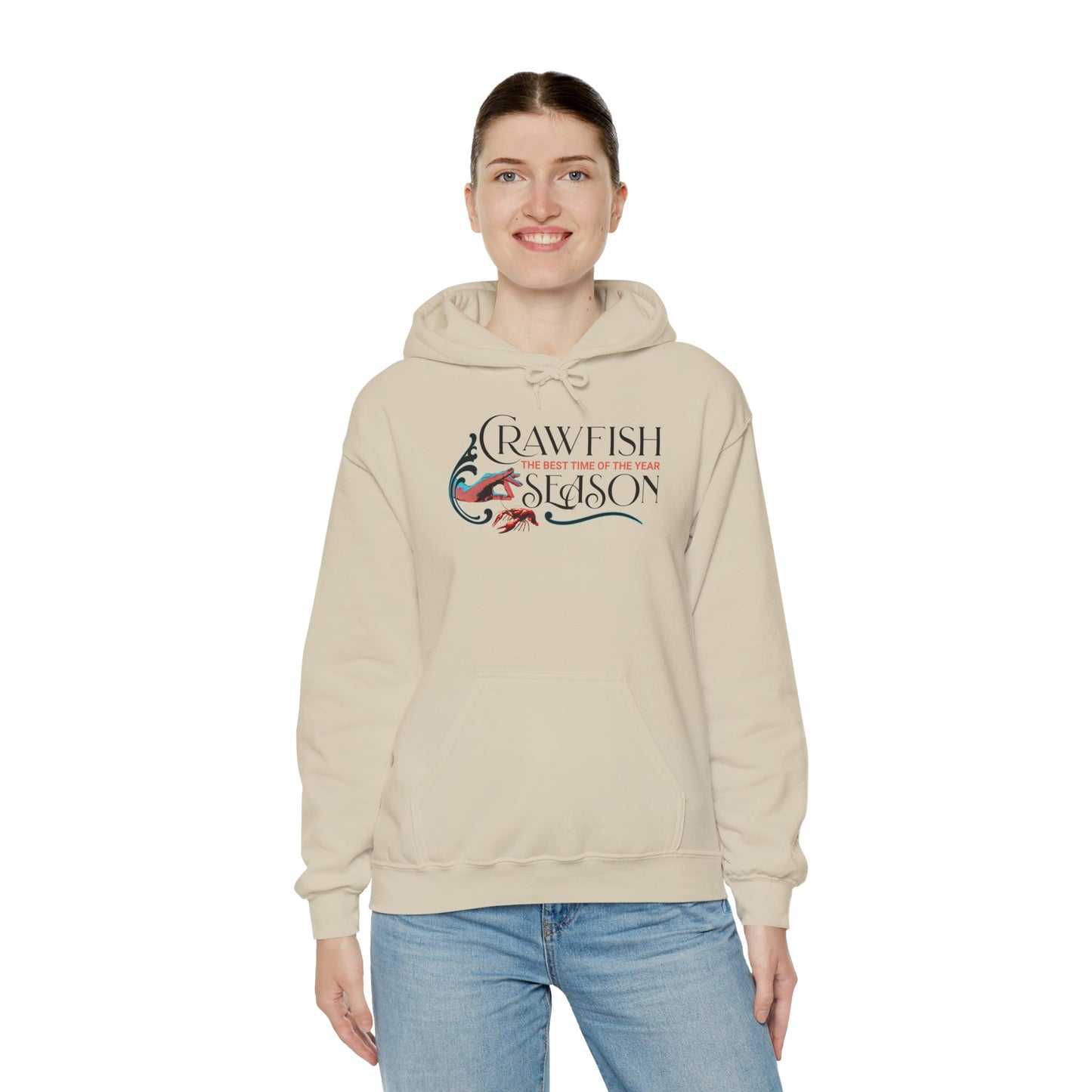 Unisex Heavy Blend™ Hooded Sweatshirt, Crawfish Season, Life on the Bayou Sweatshirt