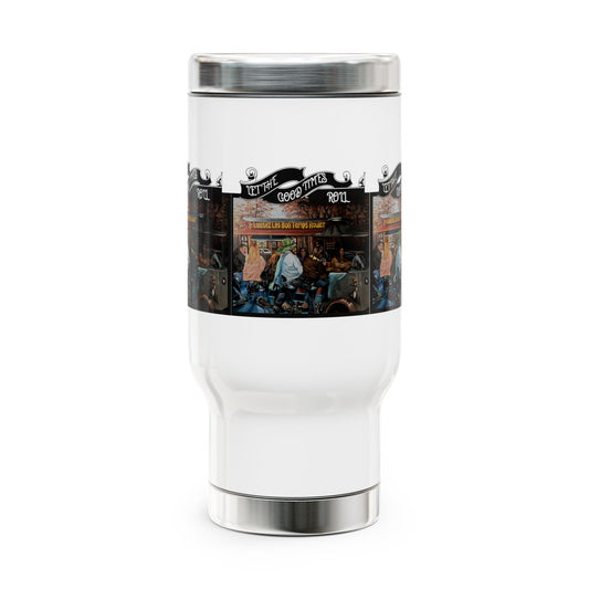 Stainless Steel Travel Mug with Handle, 14oz