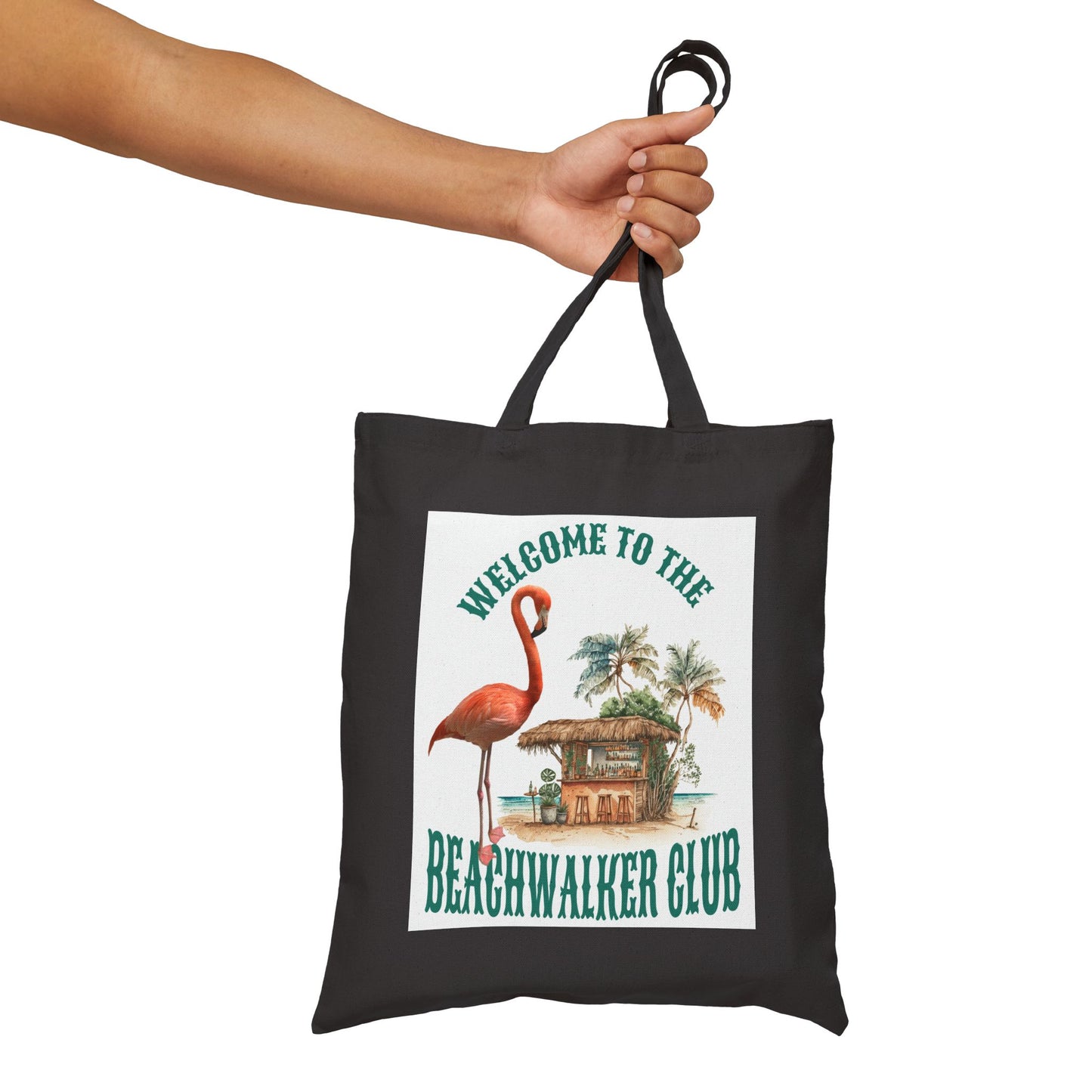 Cotton Canvas Tote Bag, Beachwalker Club Collection