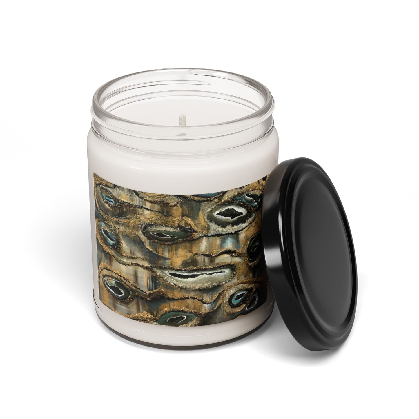 Scented Soy Candle, 9oz, Abstract Oyster Shells, Life on the Bayou Collection