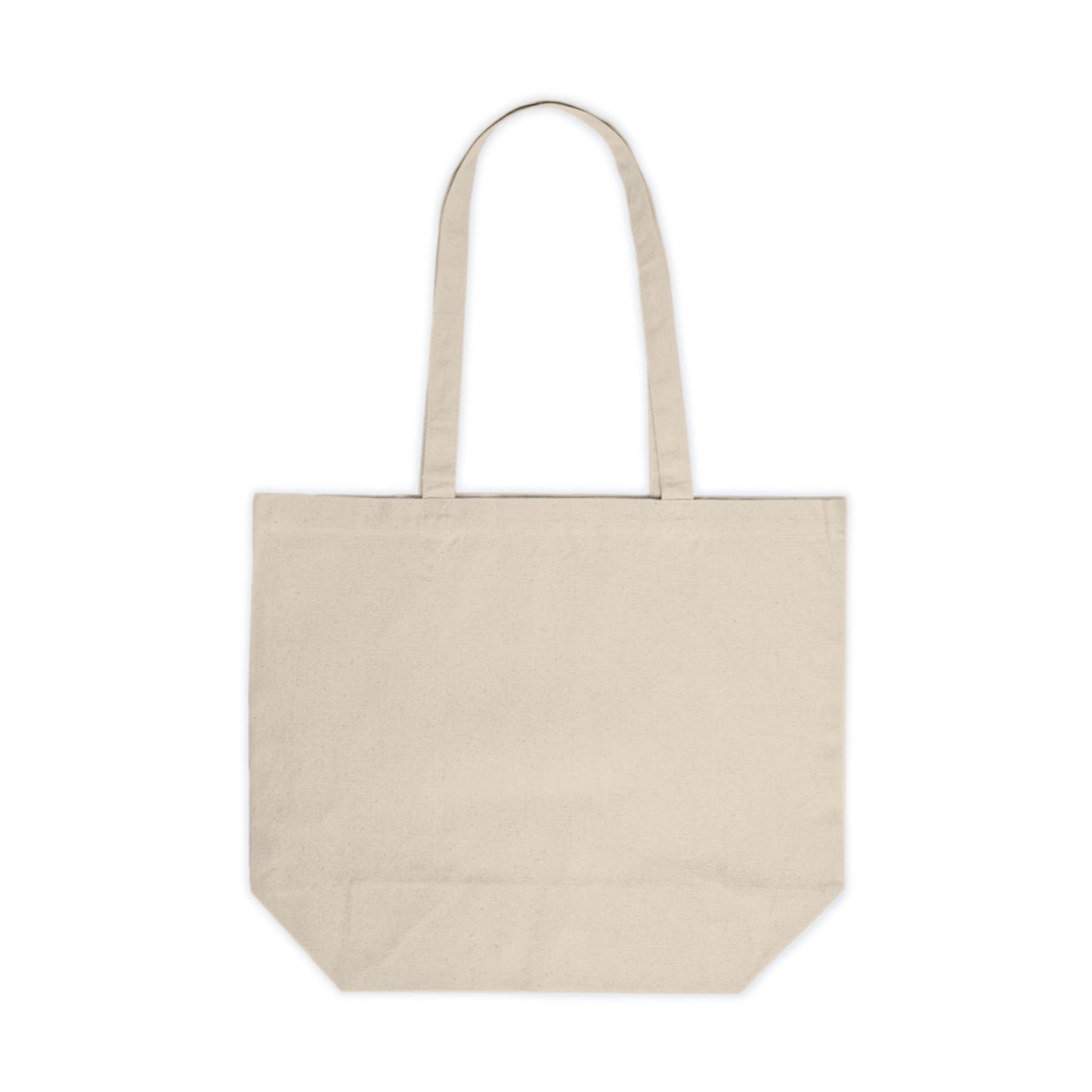 Canvas Shopping Tote With Printed Design "Grit Prevails"