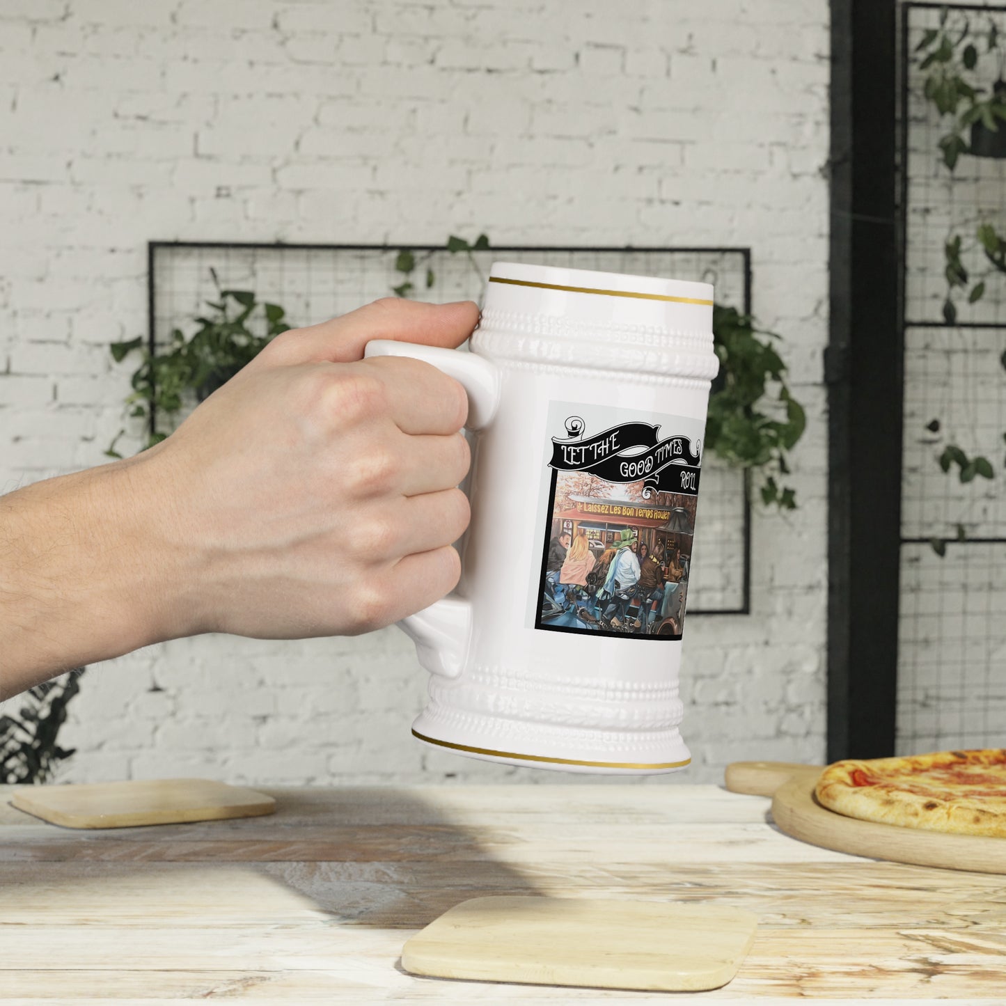Beer Stein Mug, Let the Good Times Roll Collection