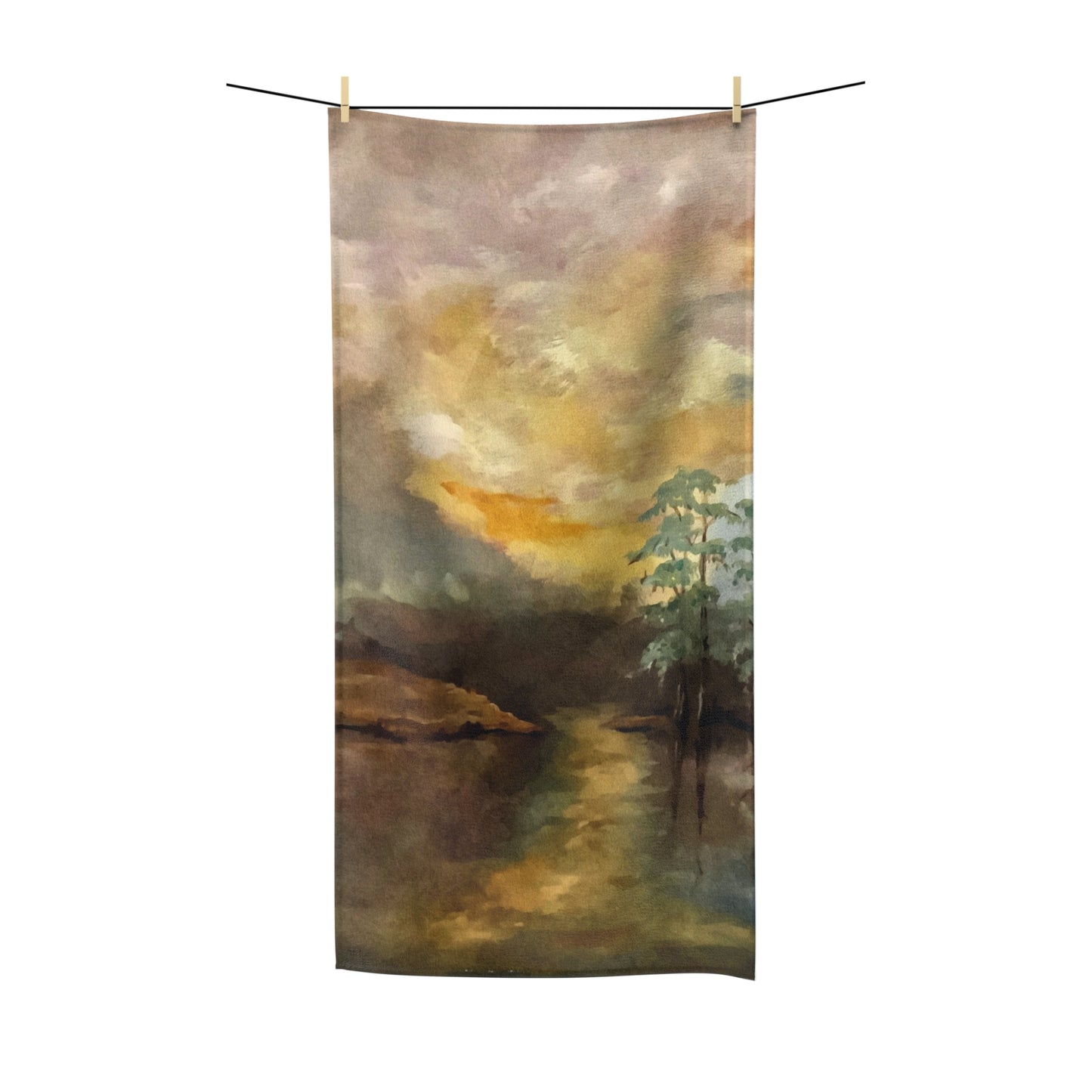 Polycotton Towel, Moon Lake, FrediFreds Home Collection