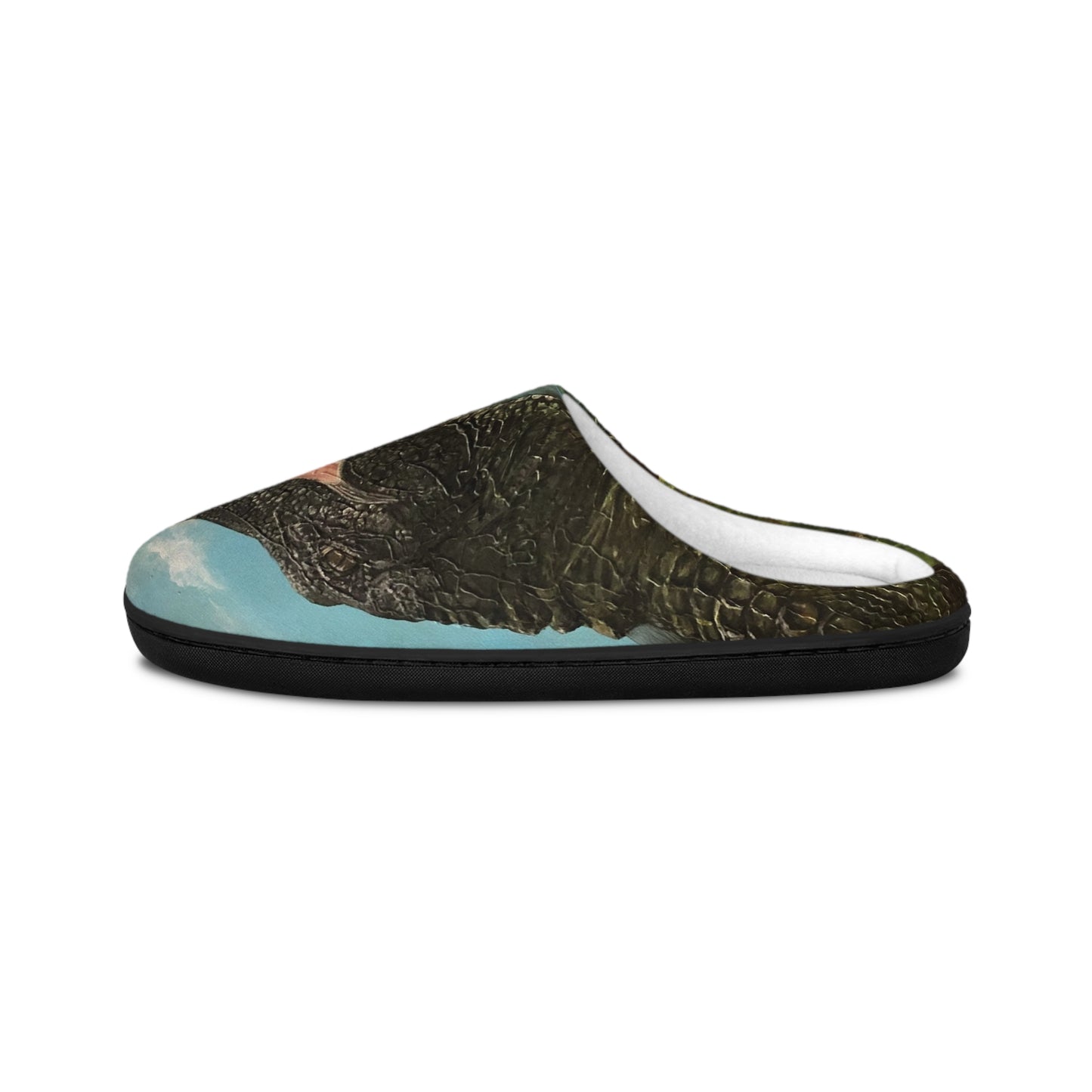 Men's Indoor Slippers, Whimsical Gator Printed Design with Life on the Bayou Collection