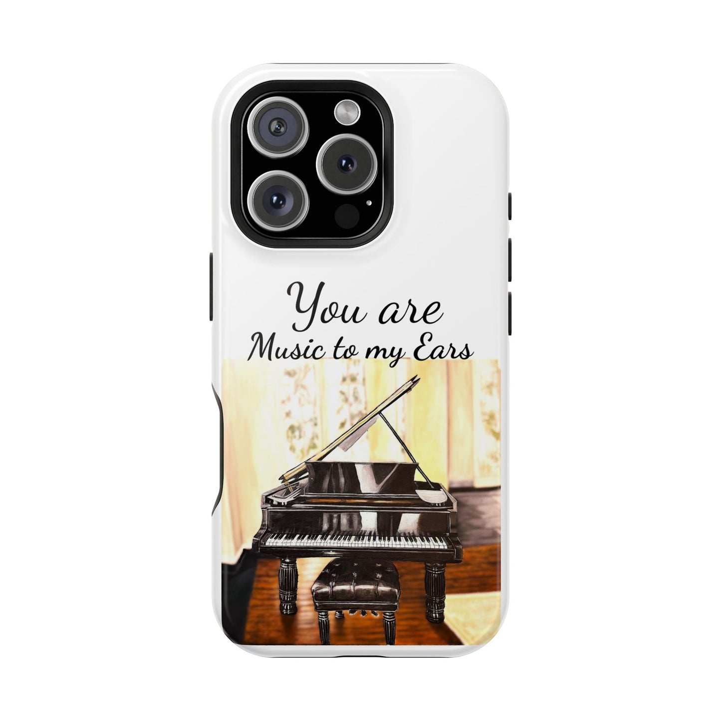 Magnetic Tough Cases, "Music to My Ears", Piano Art,