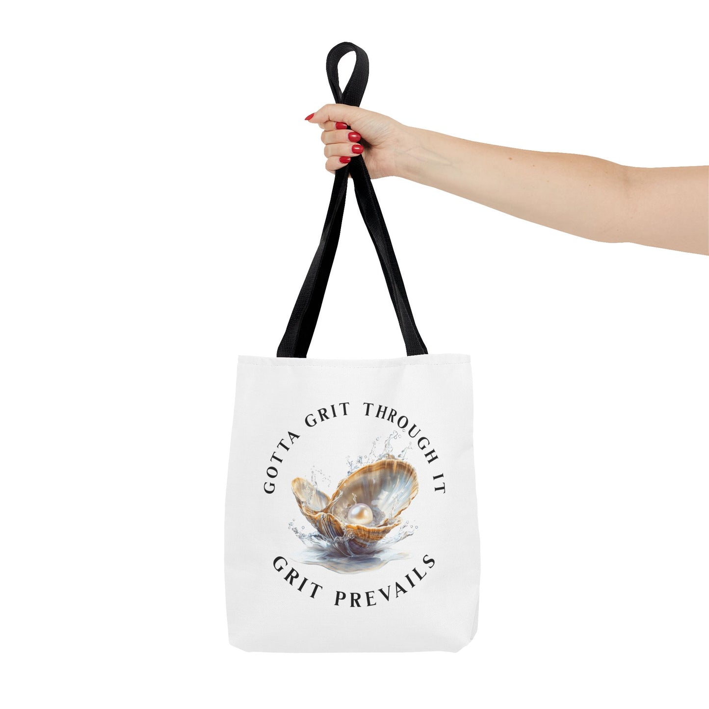 Tote Bag (AOP) "Gotta Grit Through It"