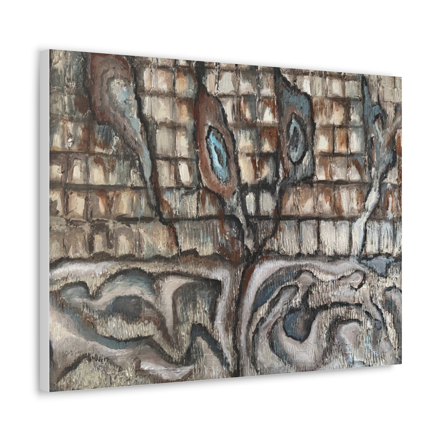 Canvas Gallery Wraps, Oyster Shells Abstract, FrediFreds Home Collection