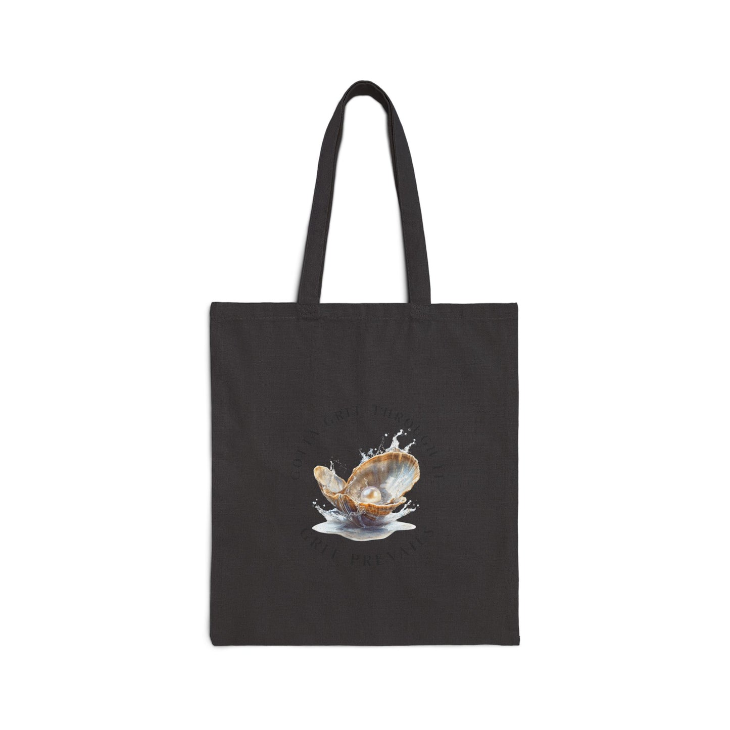 Cotton Canvas Tote Bag, Grit Prevails, Gotta Grit Through It Collection