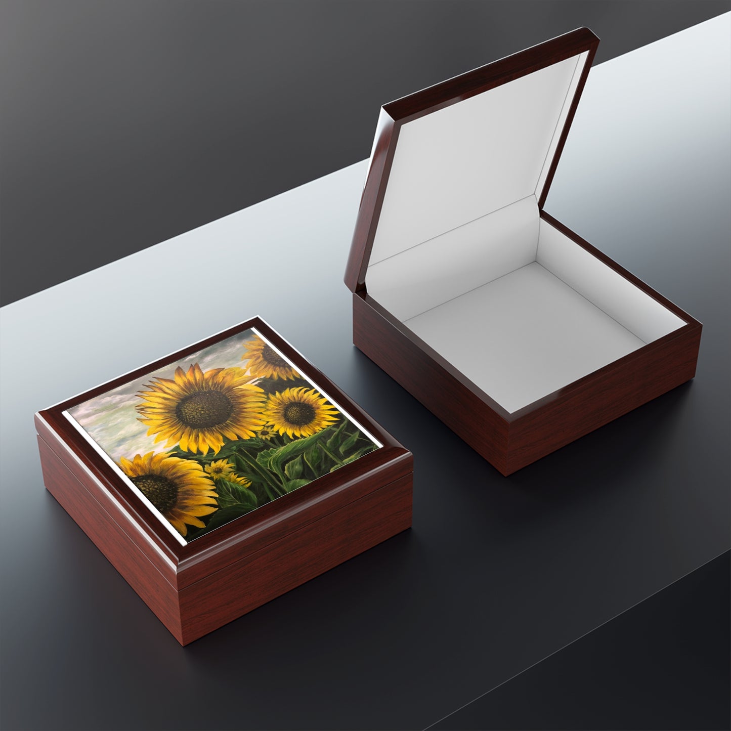 Jewelry Box, Sunflowers