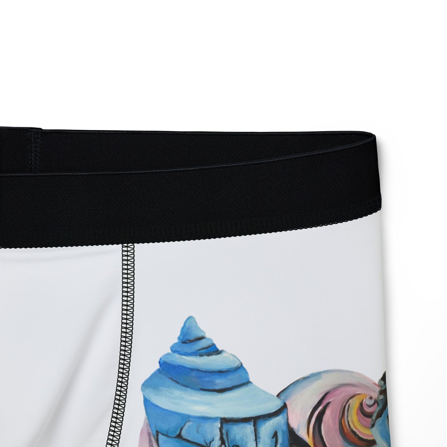 Men's Boxers (AOP), Artsy Beach Shells, Beach Themed, Humorous, Beachwalker Club Collection