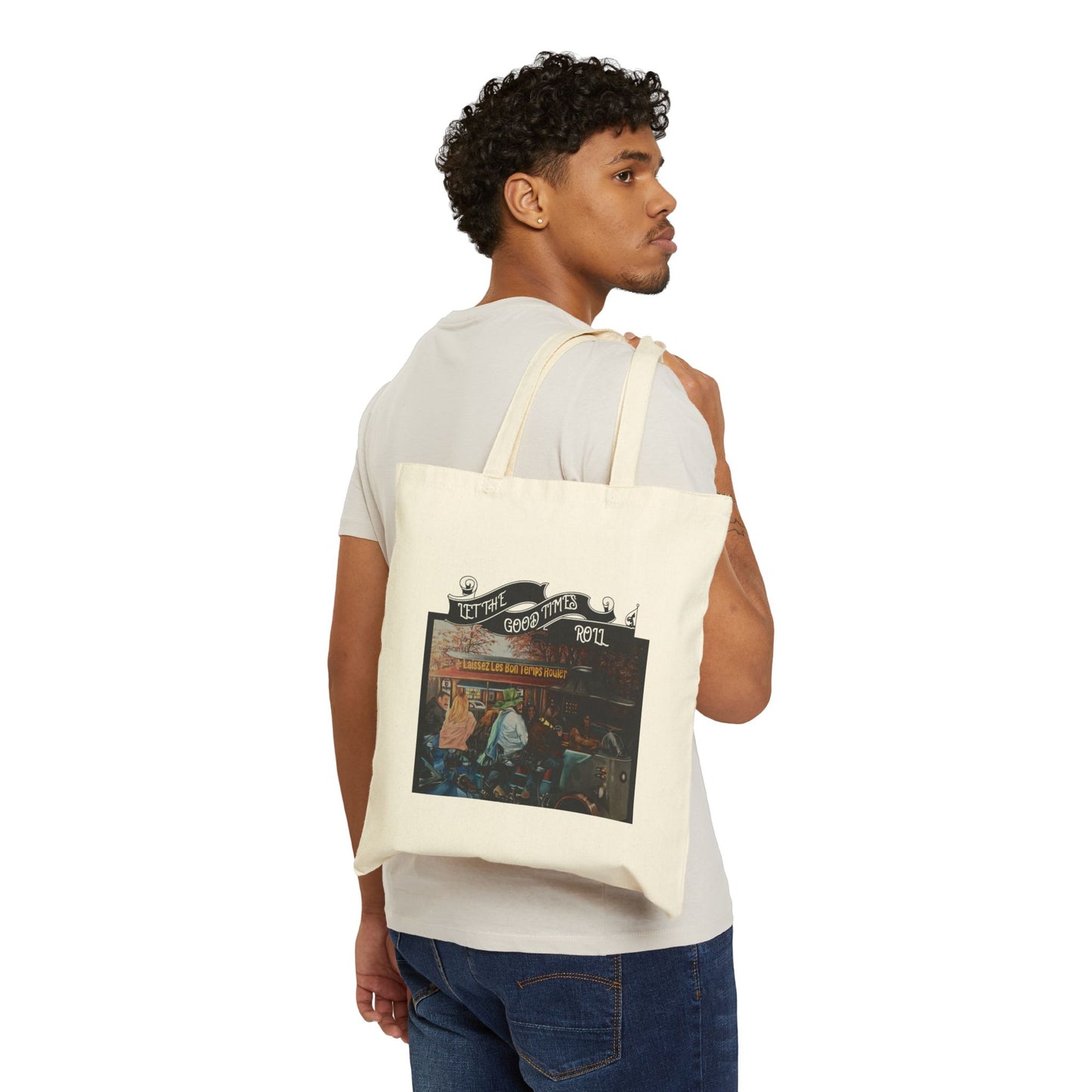 Canvas Tote Bag - Friends Having Fun On The Go