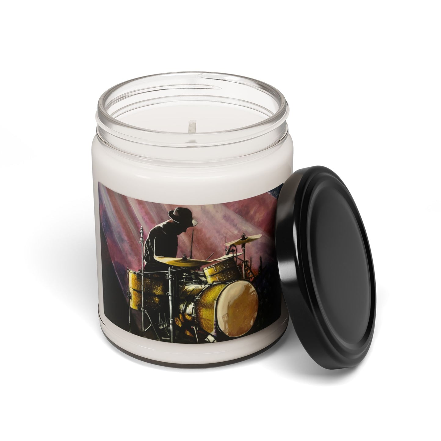 Scented Soy Candle, 9oz, Drummer, Music Themed, Soul Music Collectin